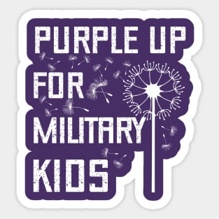 Purple Up For Military Kids - Month of the Military Child 2023 Sticker